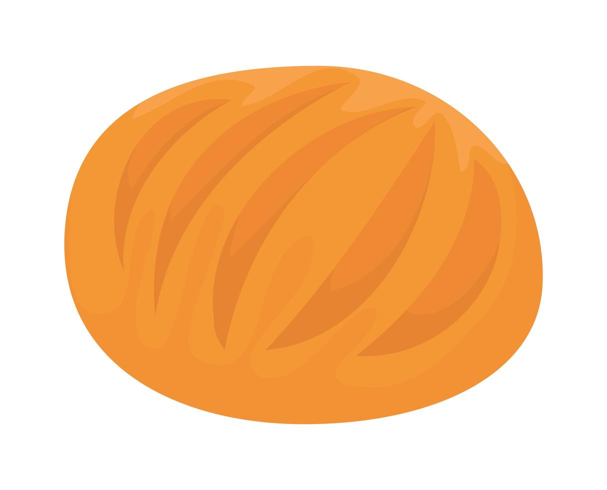 cute bread icon vector