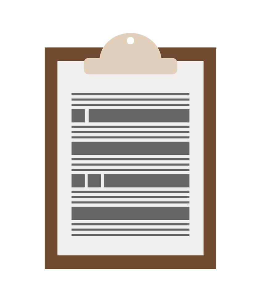 clipboard with files vector