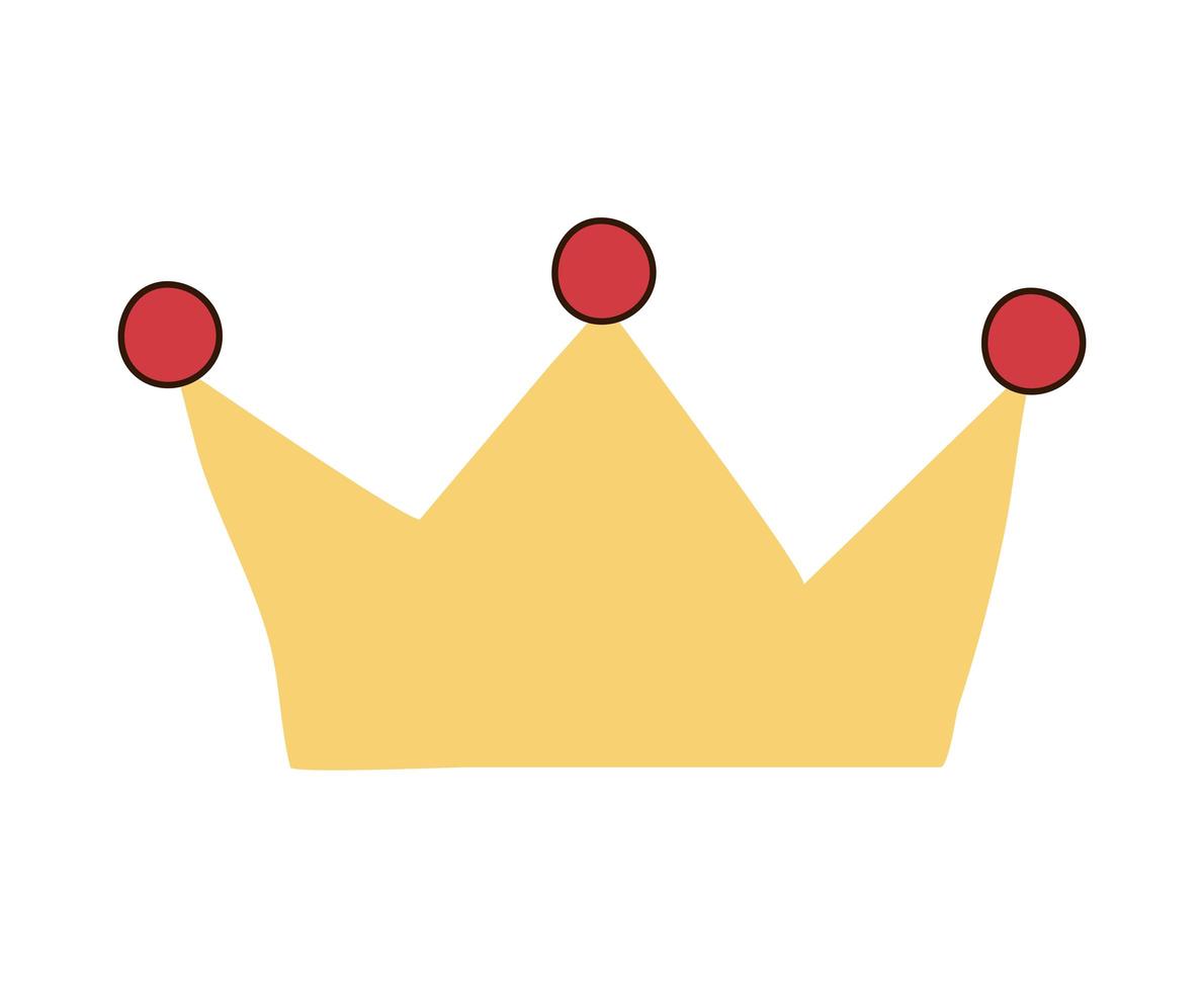 pretty golden crown vector