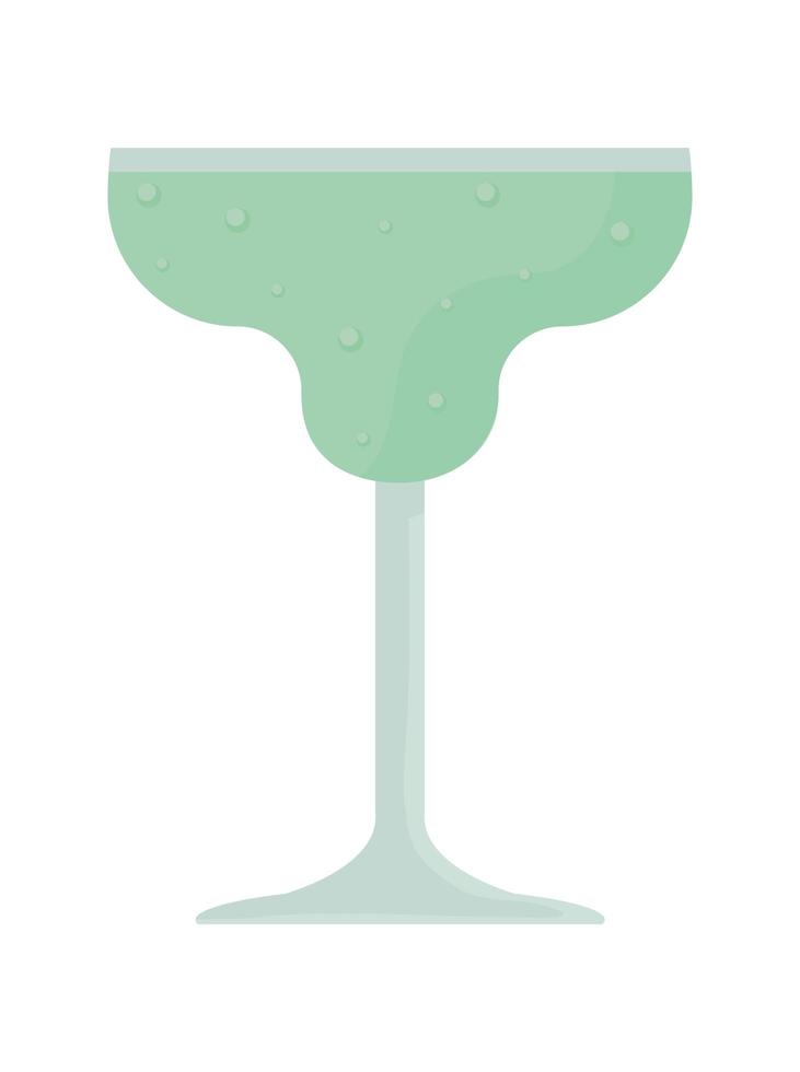 margarita glass cup vector