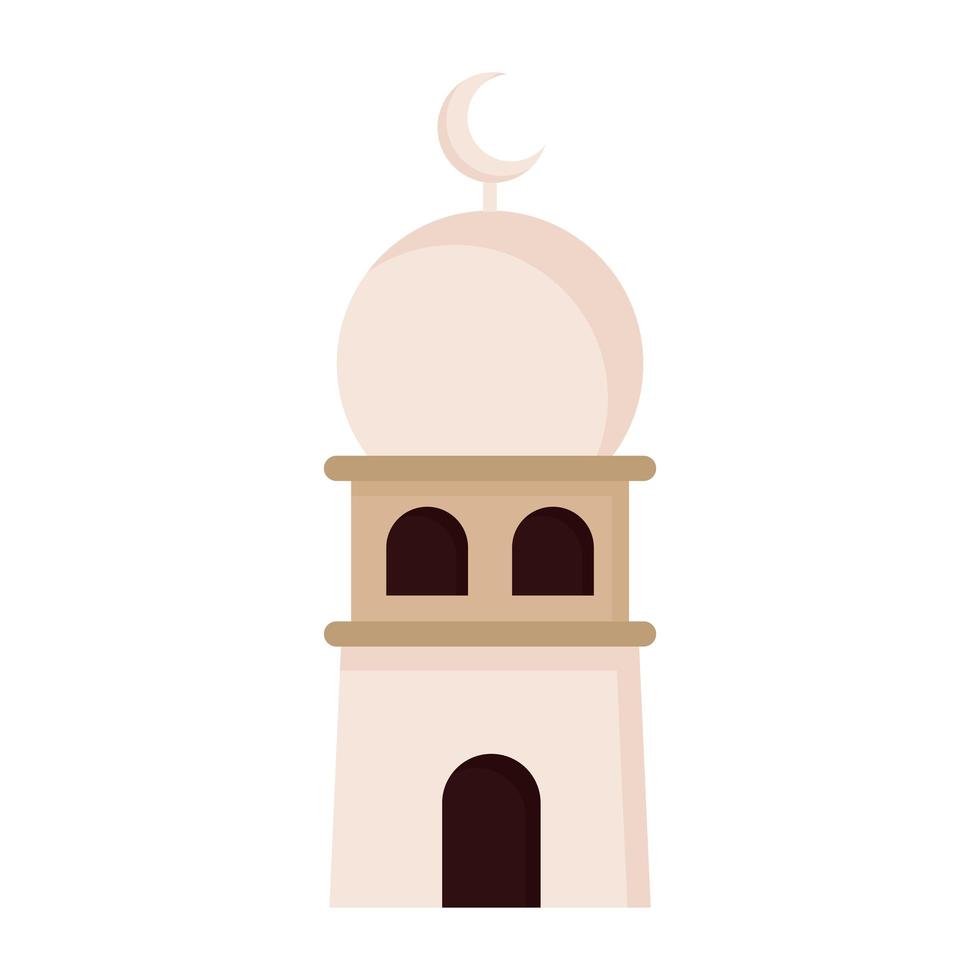 cute arabian building vector