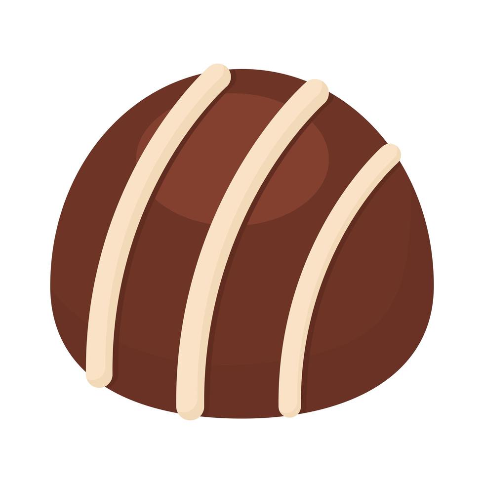 sweet chocolate icon vector