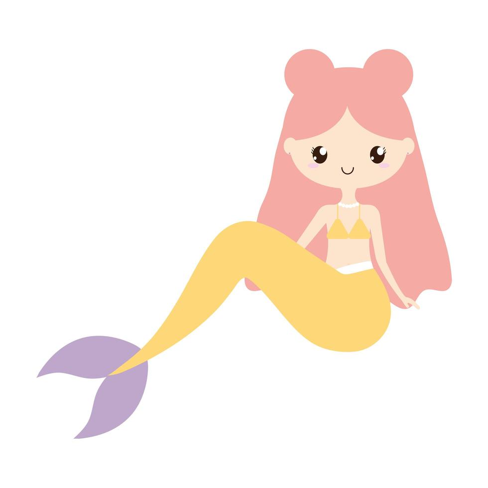 beautiful mermaid design vector