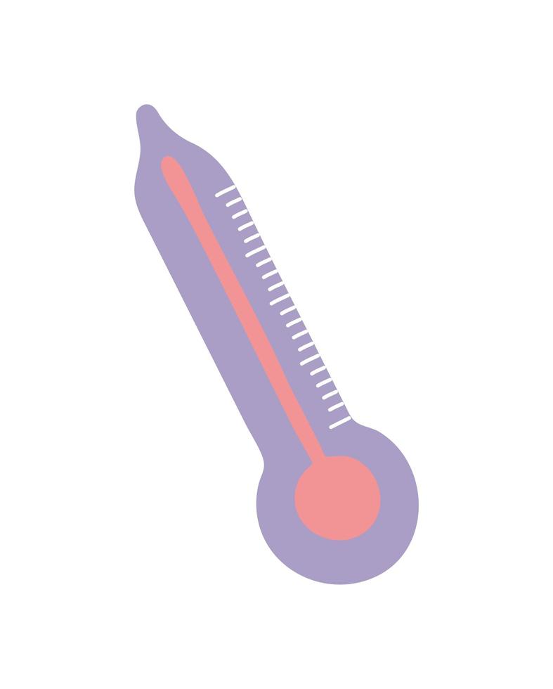 purple thermometer isolated vector