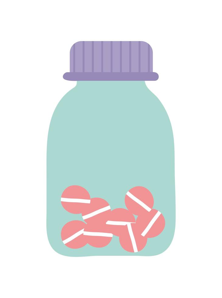 pills bottle isolated vector