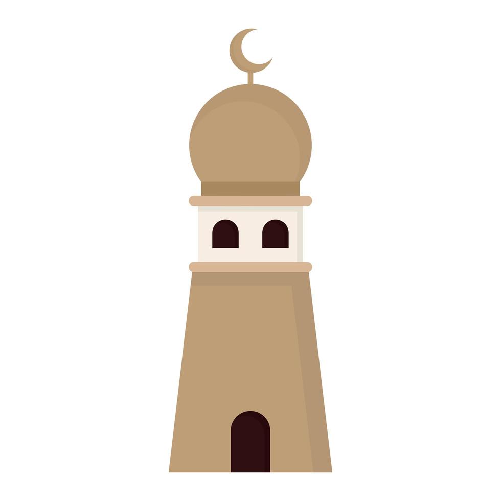 gray arabian building vector