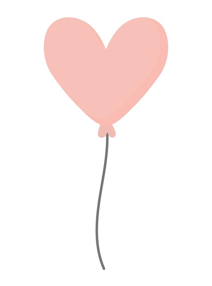 heart shape balloon vector