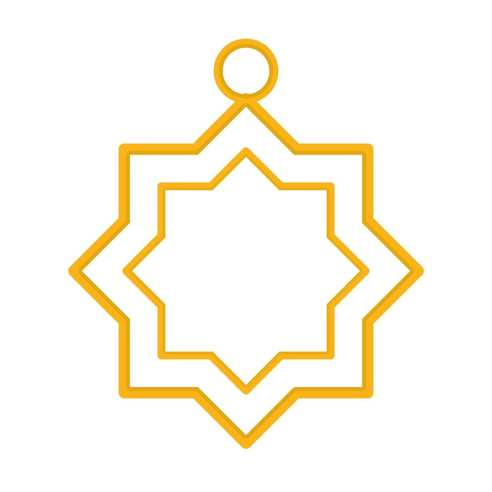 golden star ornament vector