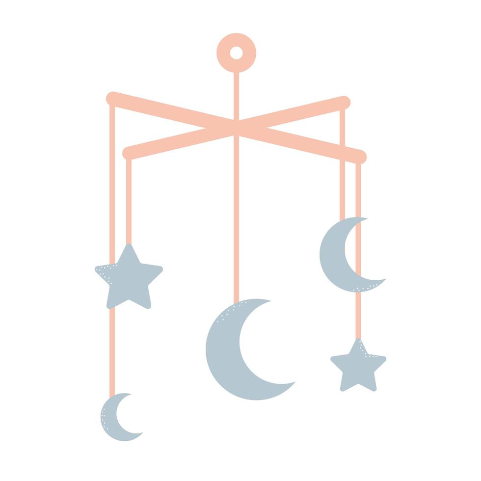 baby mobile isolated vector