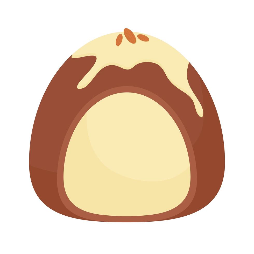 chocolate with cream vector