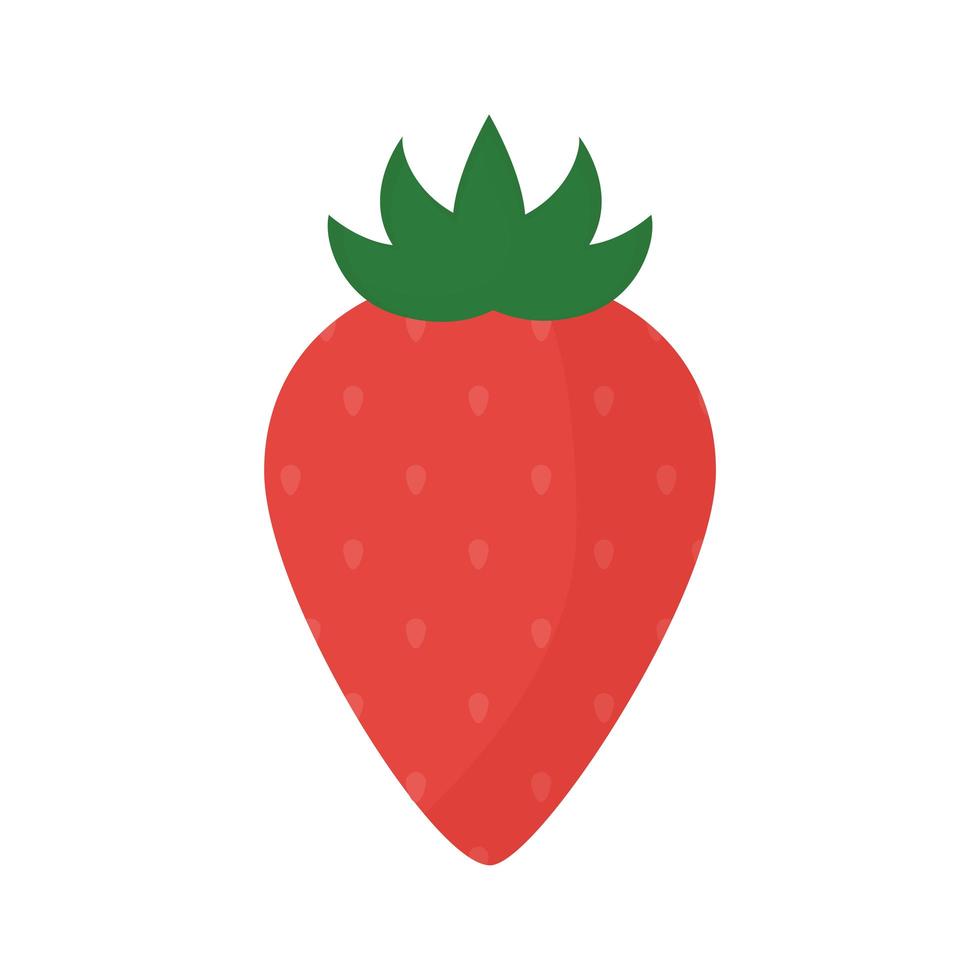 fresh strawberry icon vector