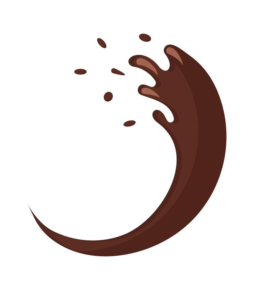 icono de chocolate liquido vector