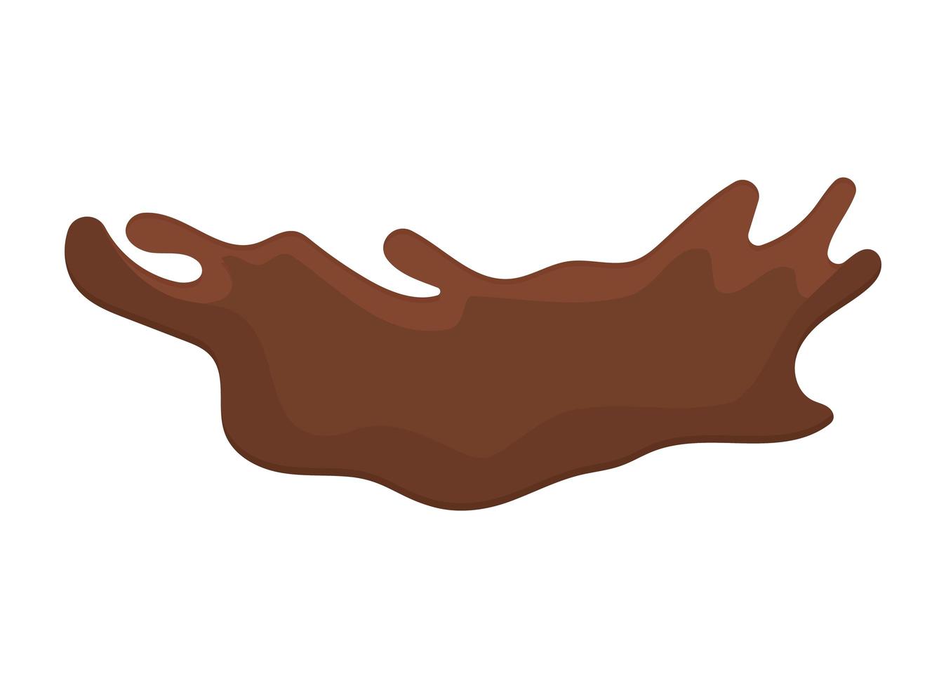 mancha de chocolate vector