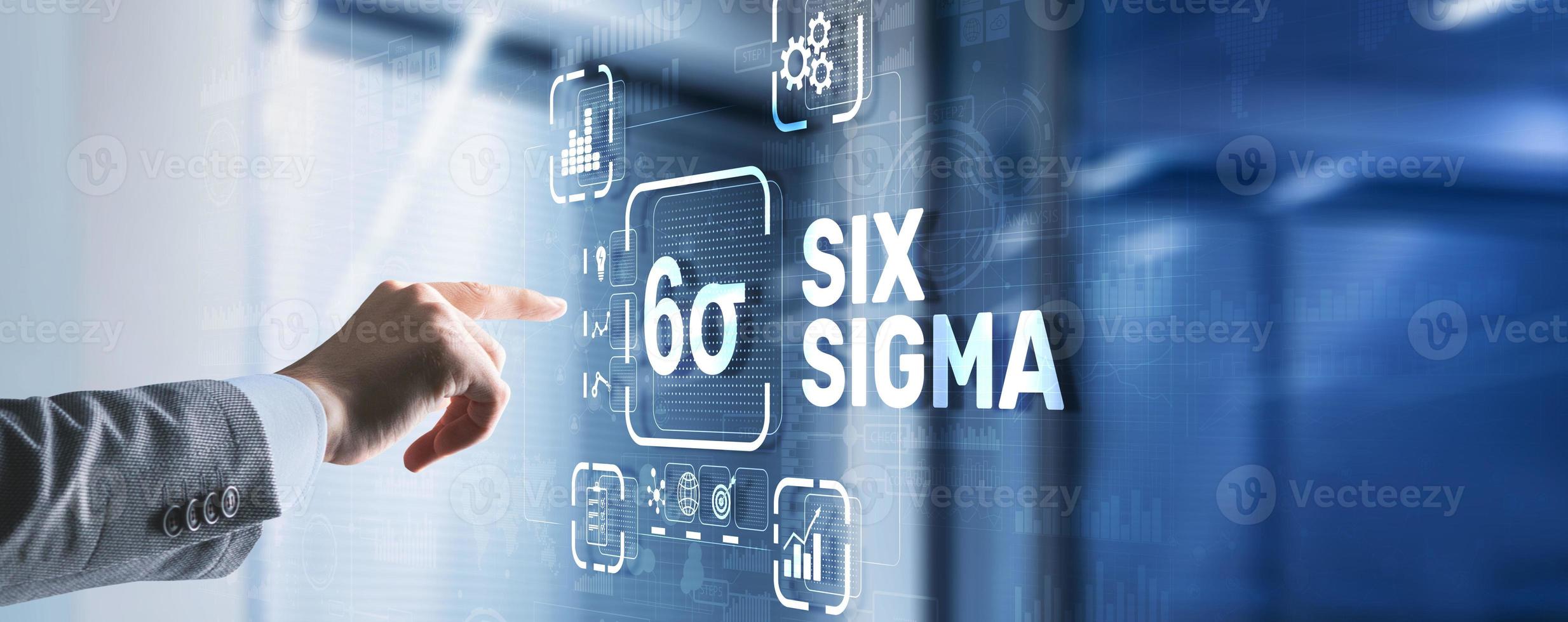 Six Sigma. Management concept aimed at improving the quality of work of an organization or a separate unit photo