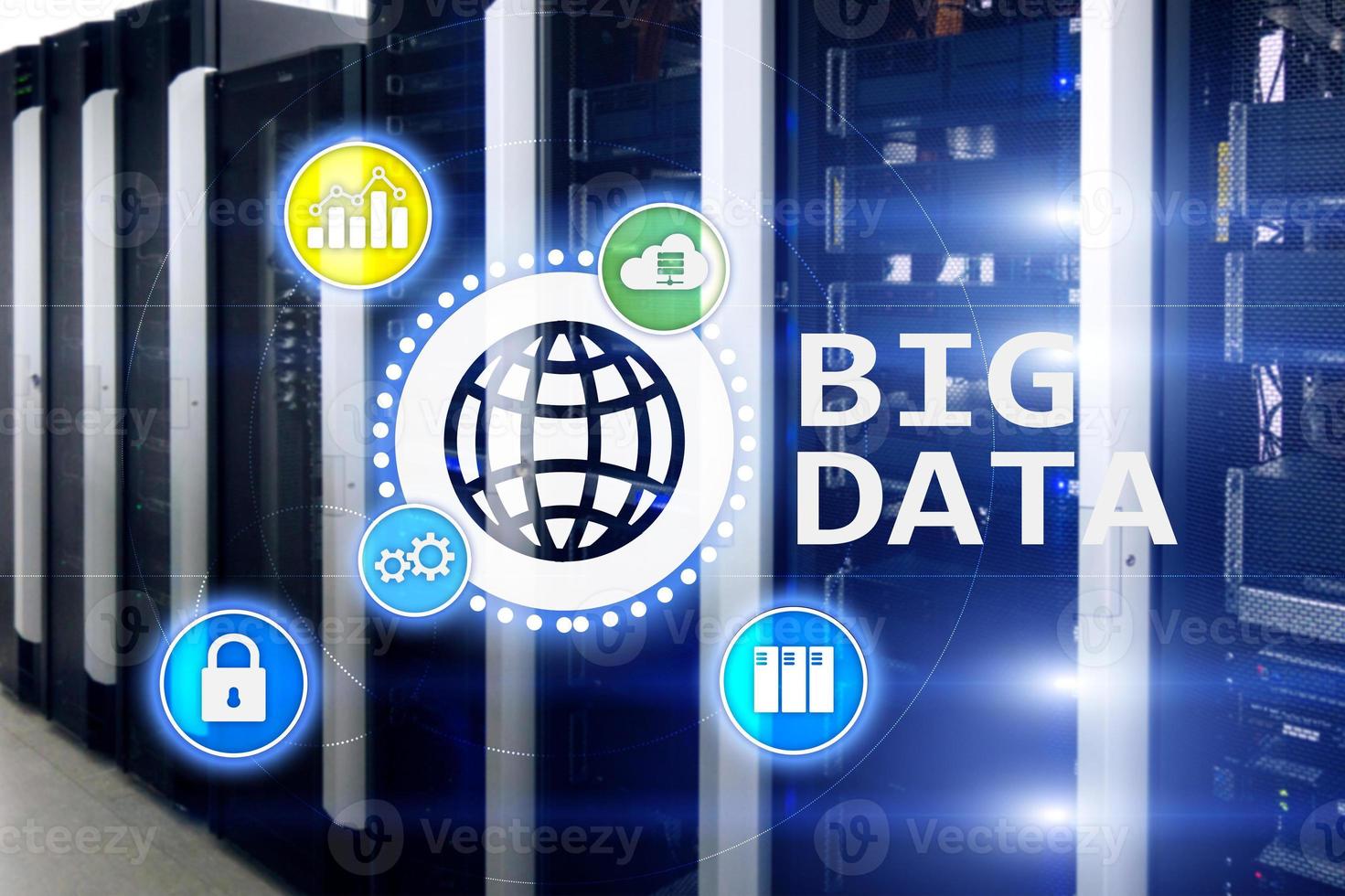 servidor de análisis de big data. Internet y tecnología. foto