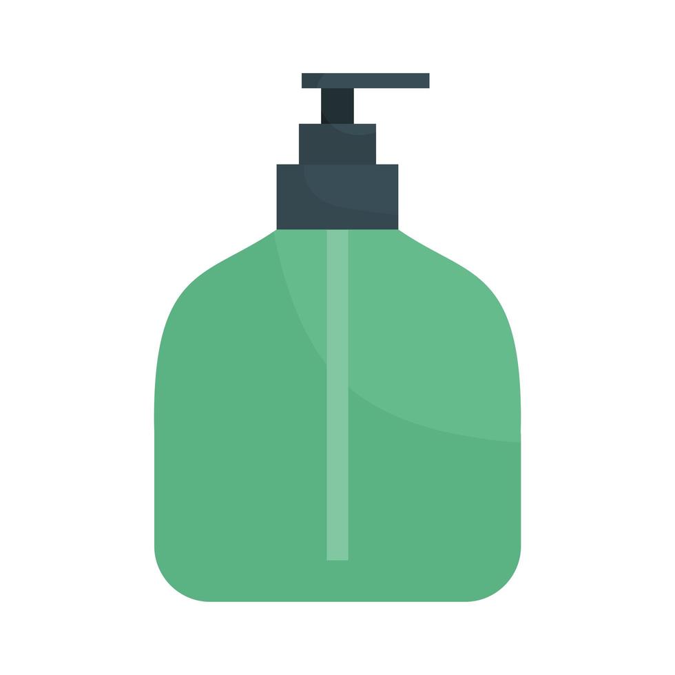 green antibacterial soap on a white background vector