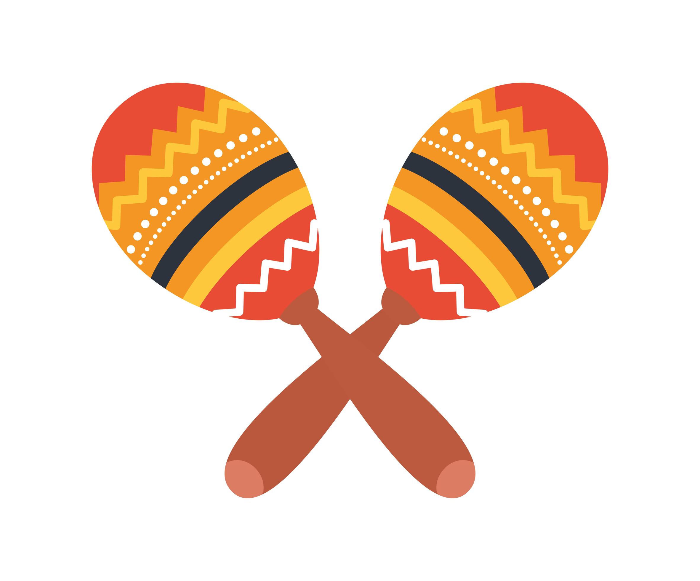 colored maracas pair 2749522 Vector Art at Vecteezy