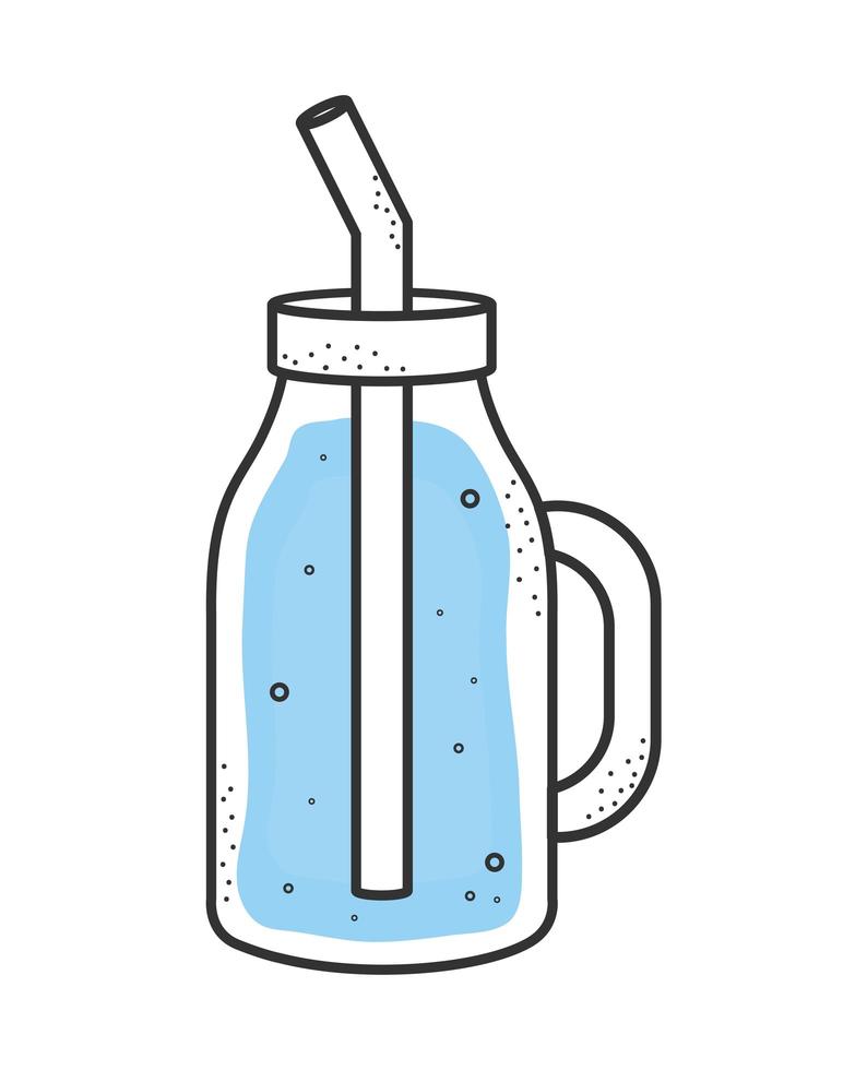 blue smoothie isolated vector