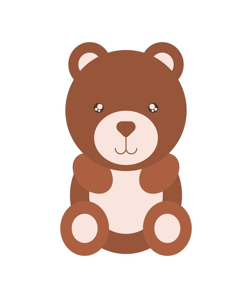 lindo oso de peluche vector