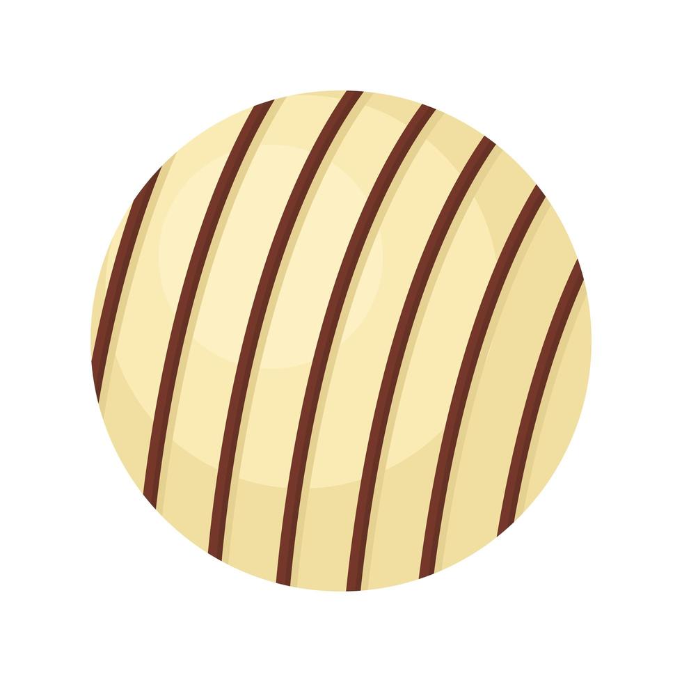 white chocolate isolated vector