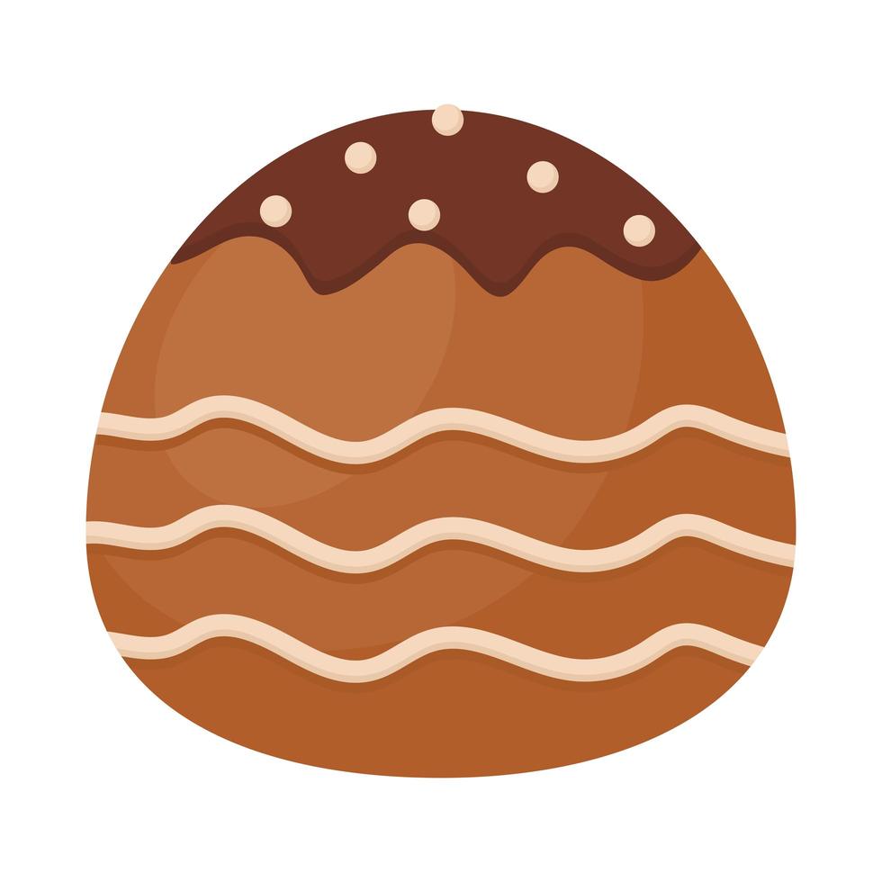 delicious chocolate icon vector