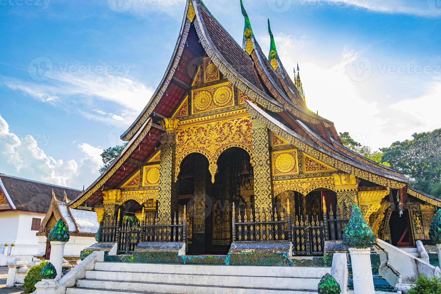 Wat Xieng Thong temple of Golden City Luang Prabang Laos. photo