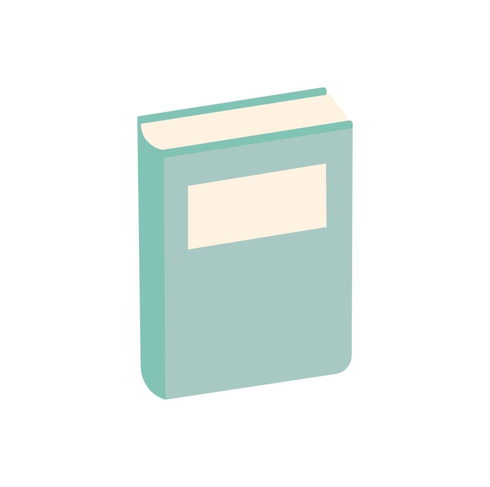 book with a blue cover vector