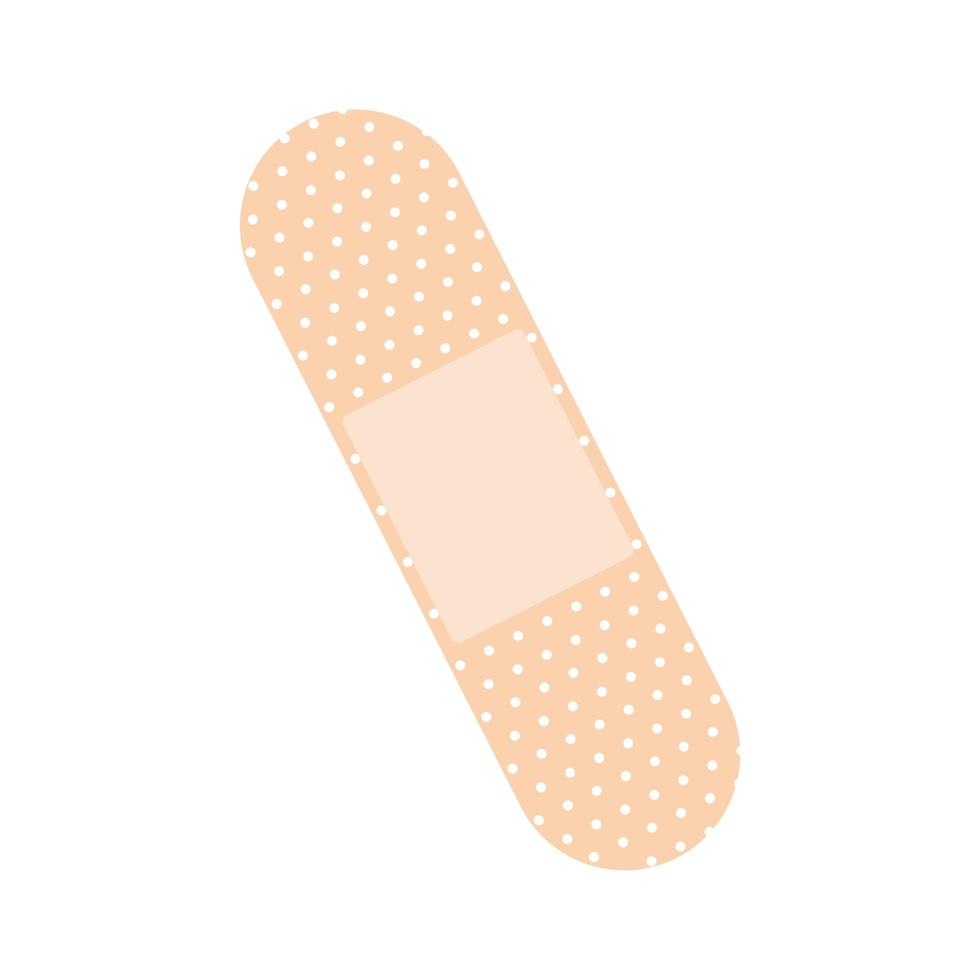 band aid of beige color vector