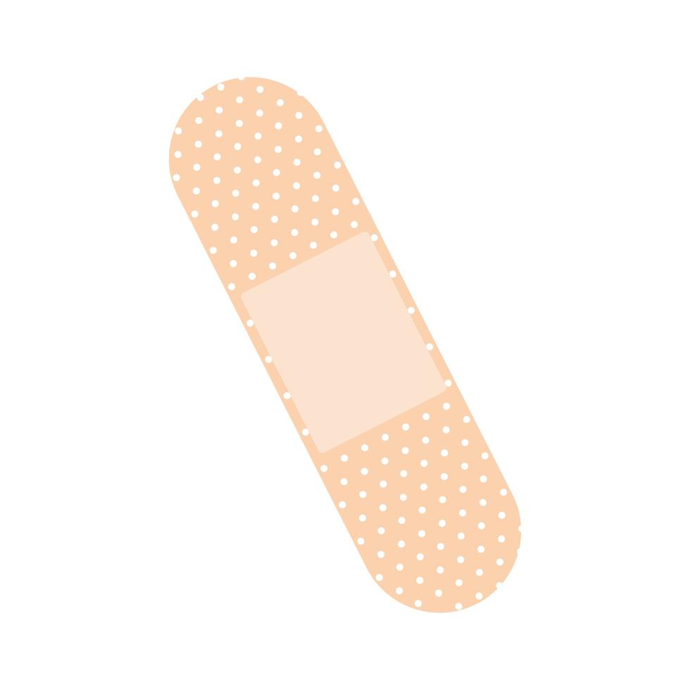 band aid of beige color vector