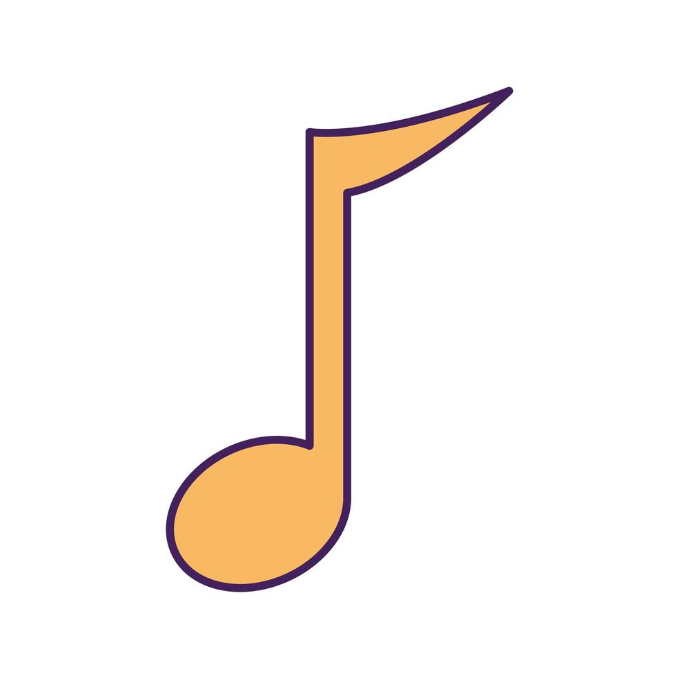 music note over a white background vector