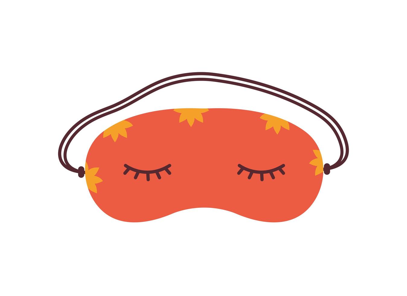 sleep mask isolated vector