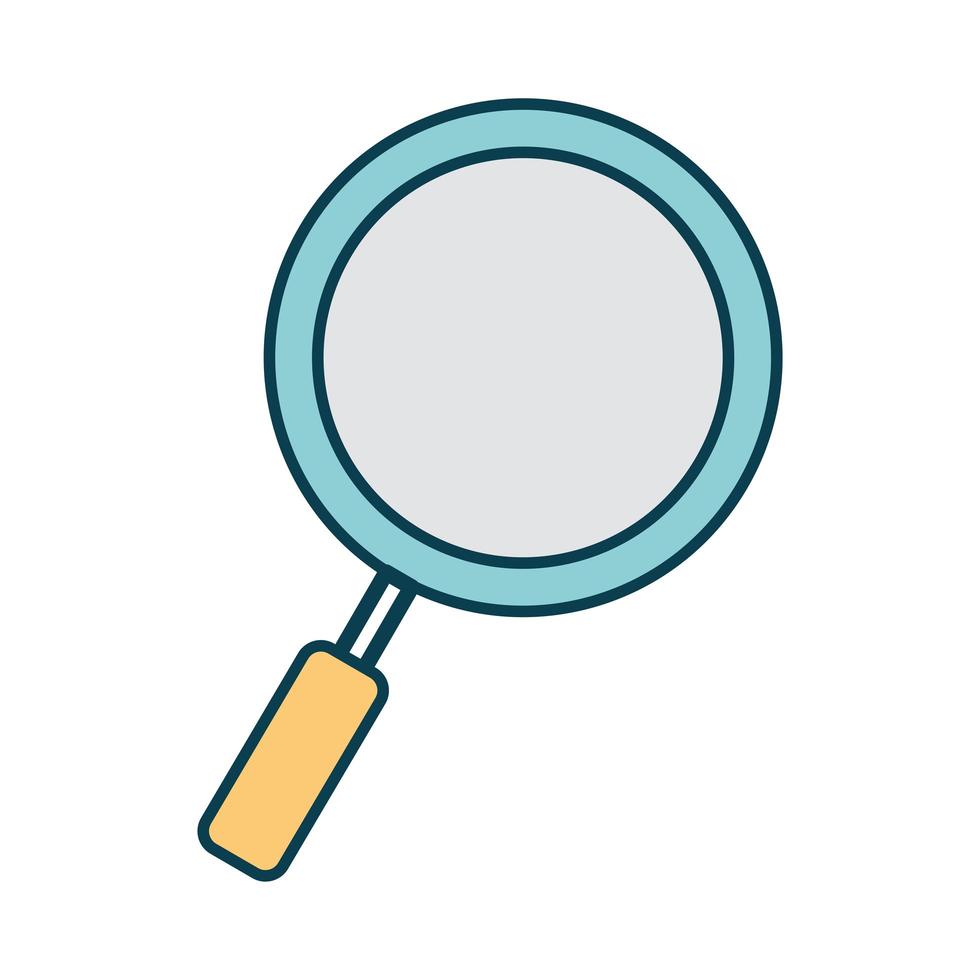 magnify glass on a white background vector