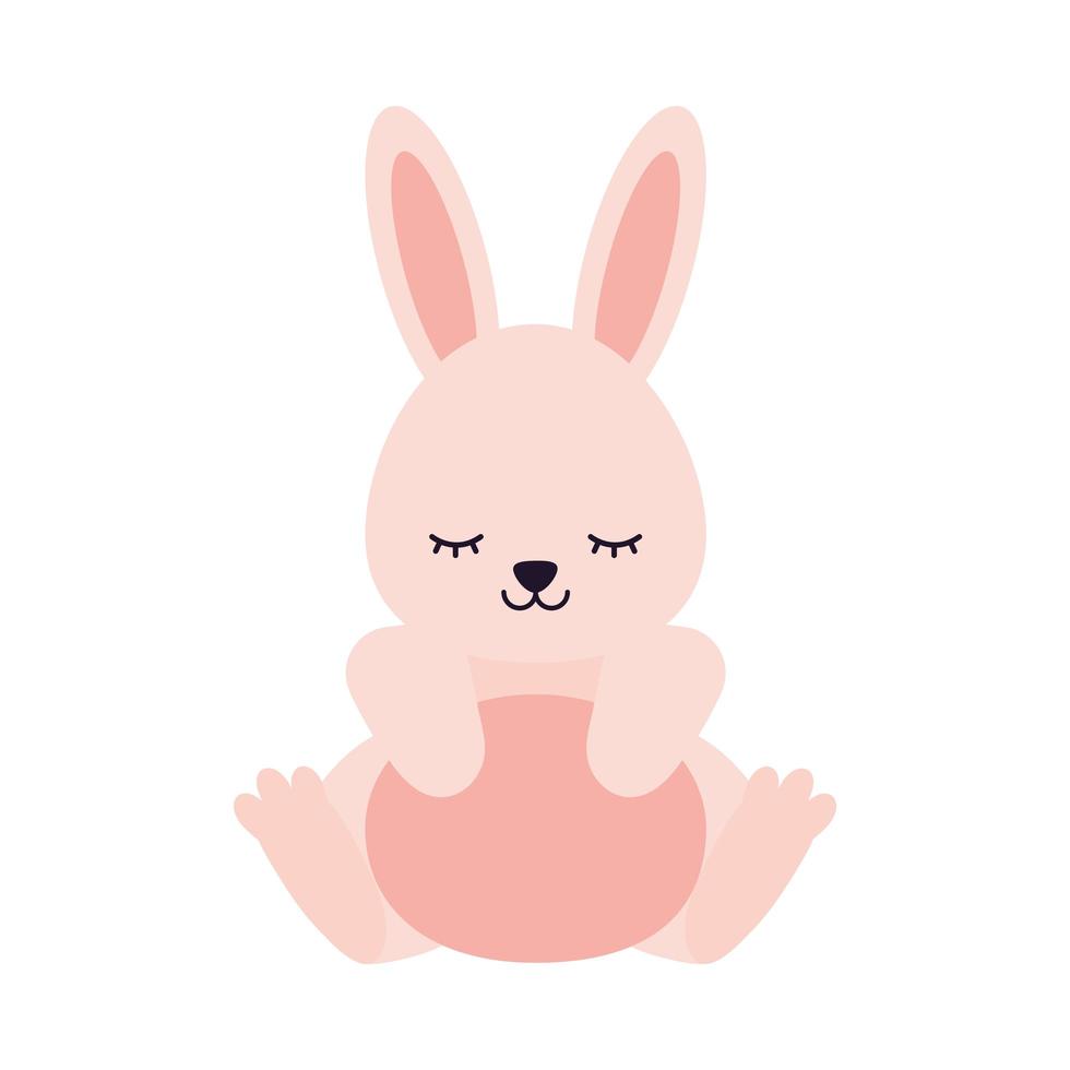 cute rabbit on a white background vector