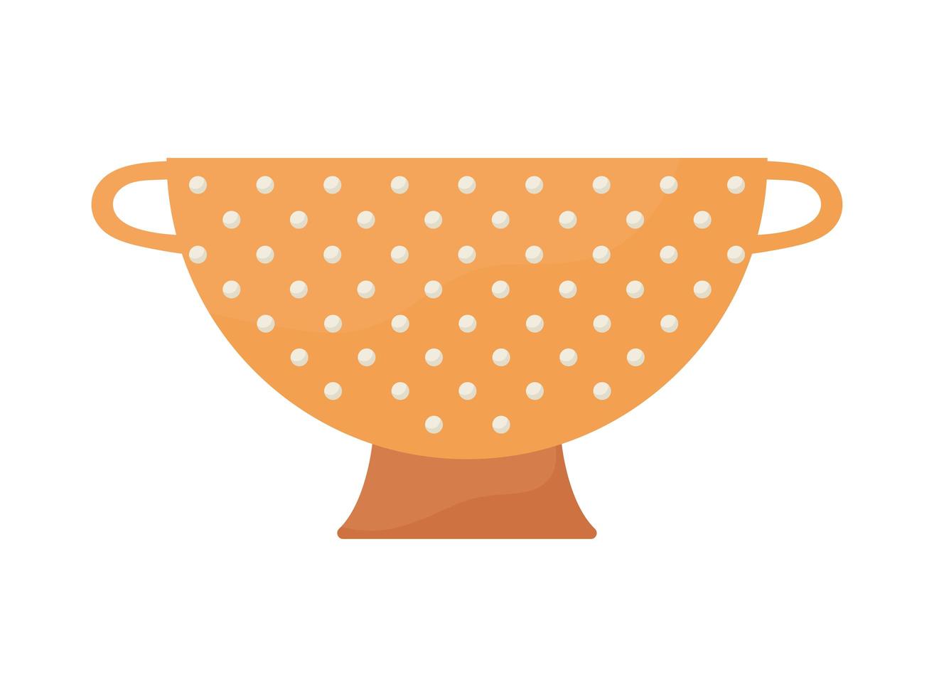 cook strainer isolated vector