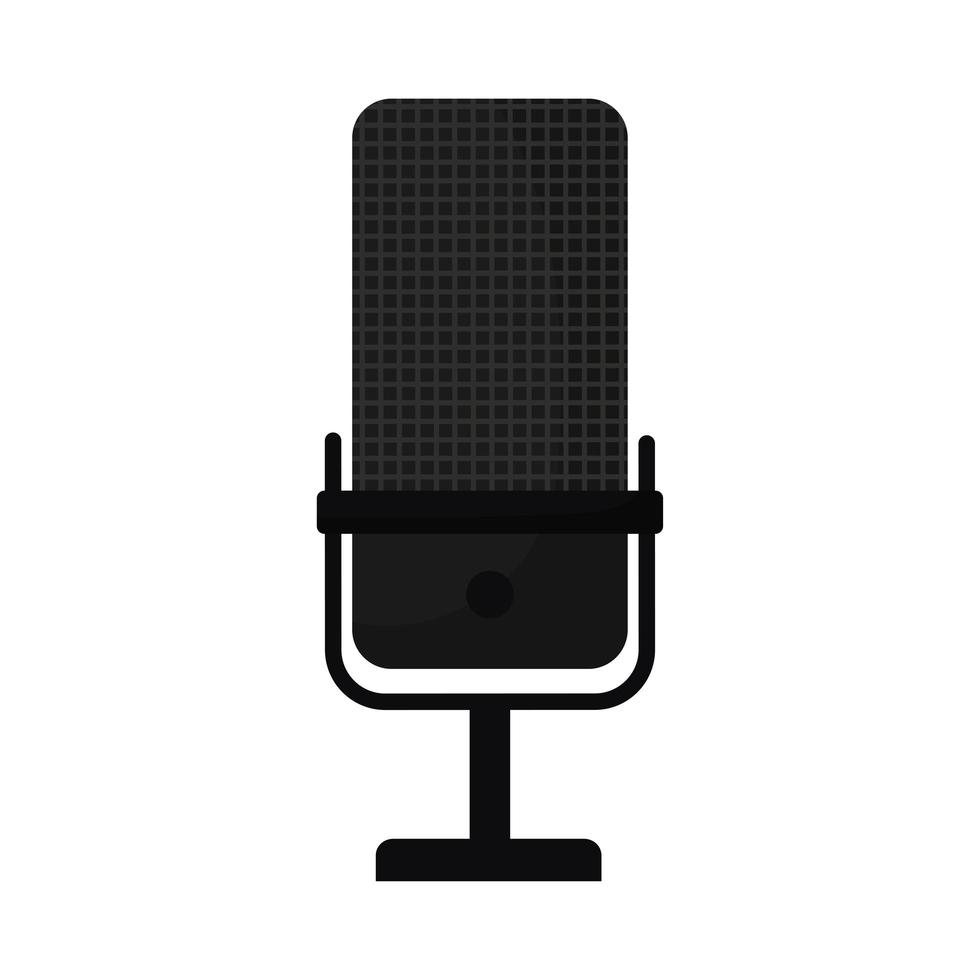 microphone on a white background vector