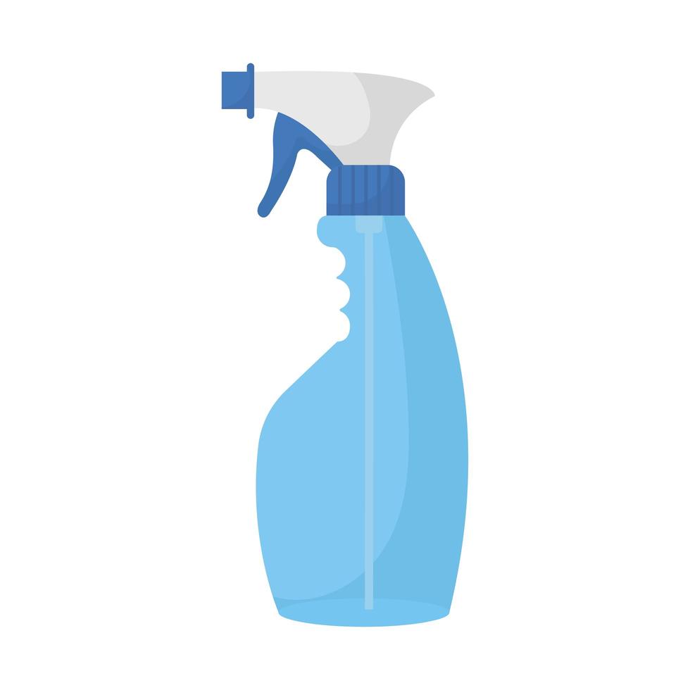 blue antibacterial splash bottle on a white background vector