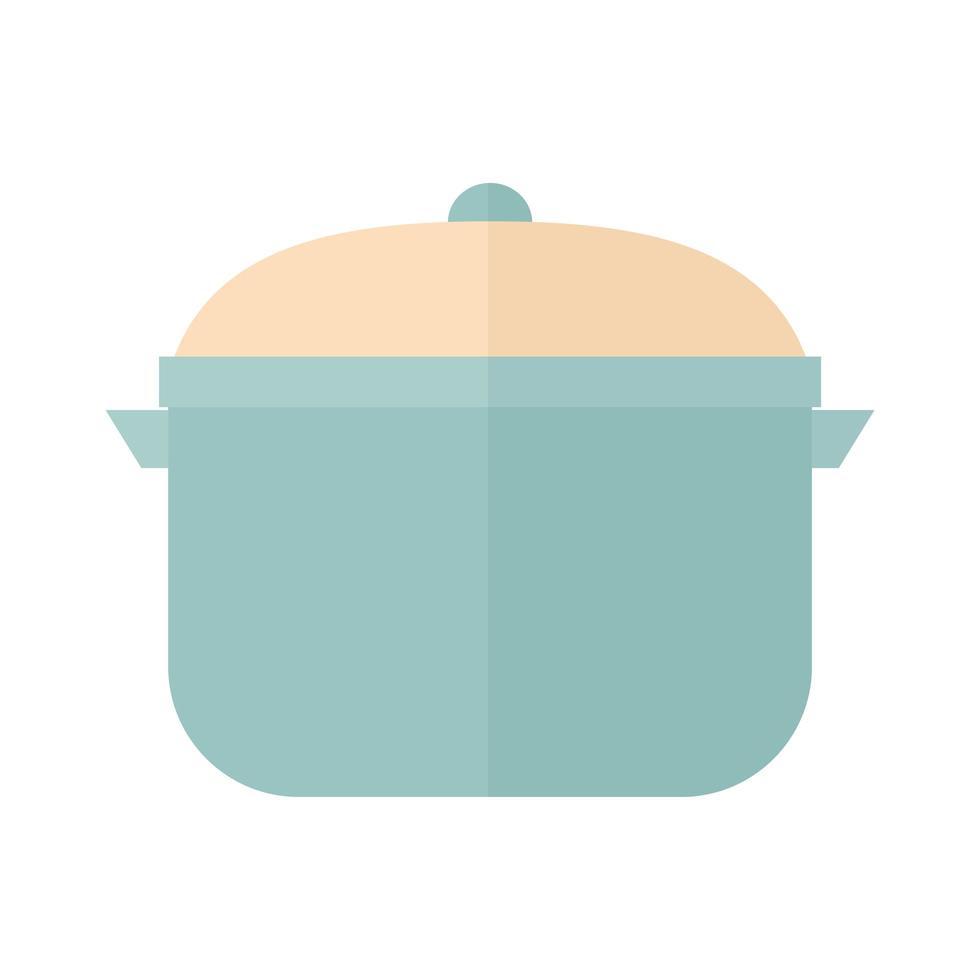 cooking pot on a white background vector