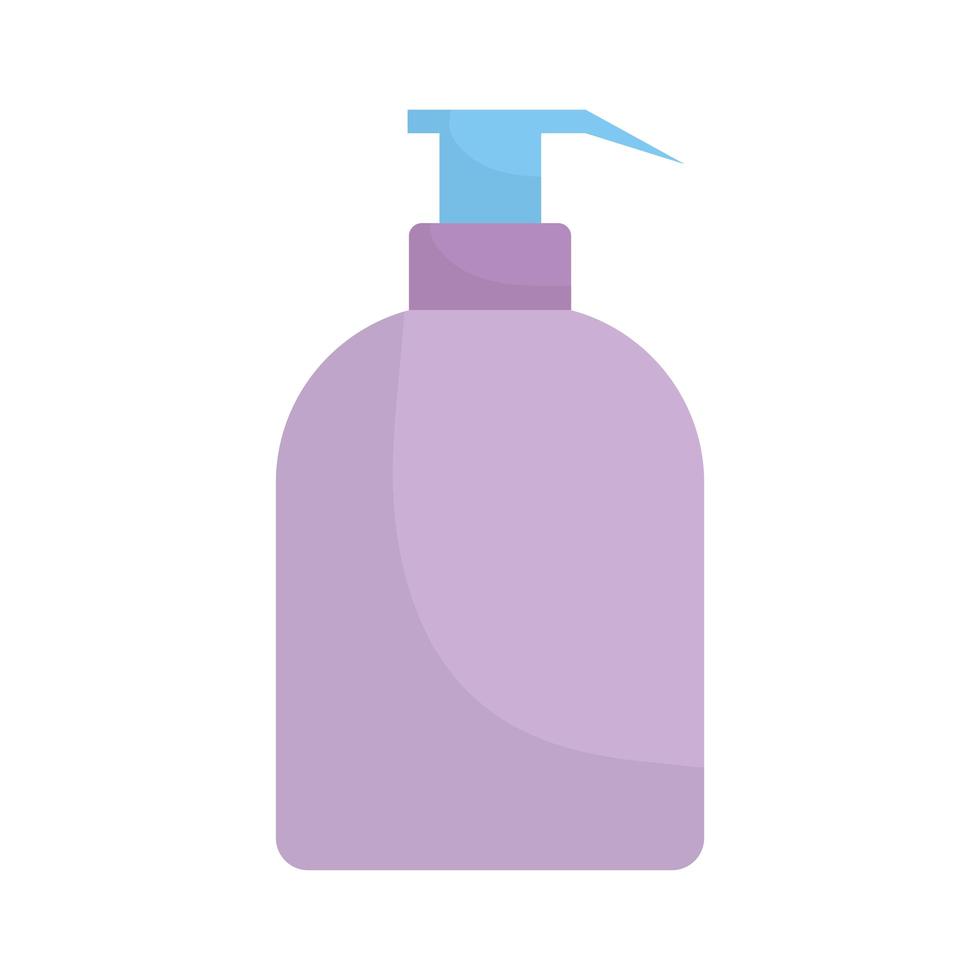 purple antibacterial soap on a white background vector