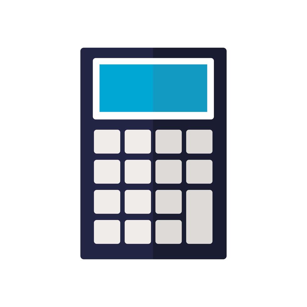 calculator on a white background vector