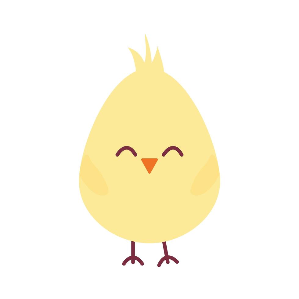 chick on a white background vector