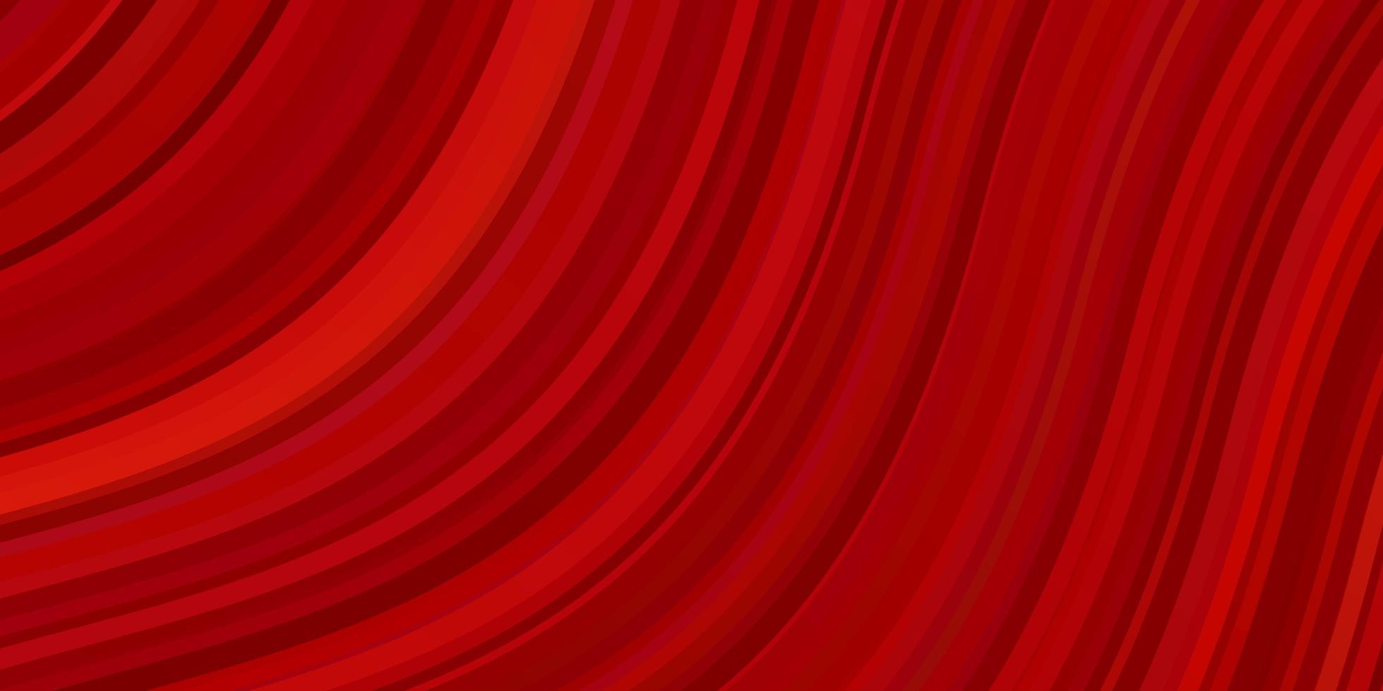 Light Red vector background with curves. Brand new colorful illustration with bent lines. Template for cellphones.