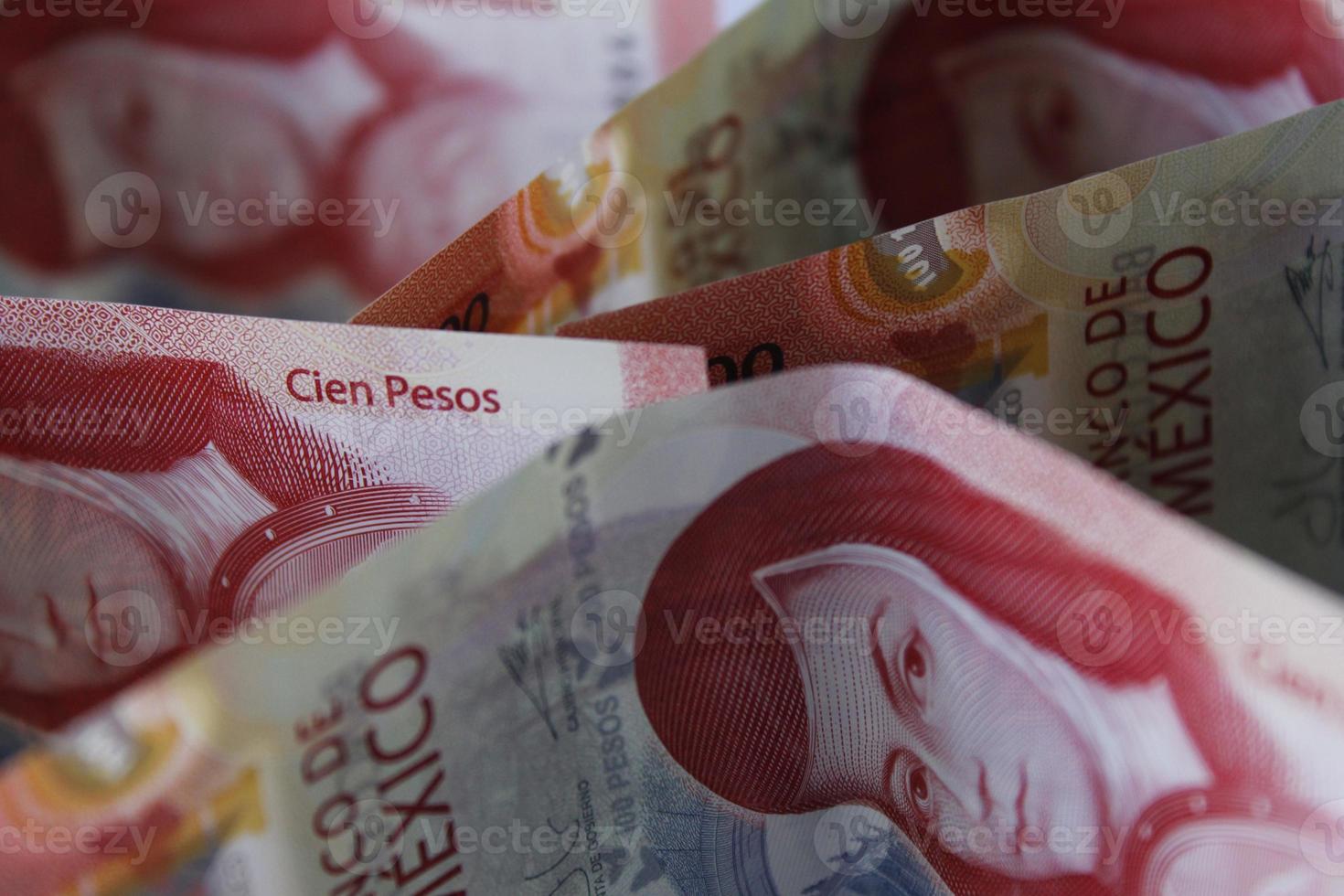 economy and finance with mexican money photo