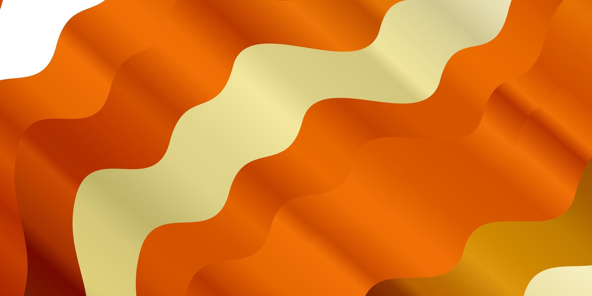 Light Orange vector template with lines. Bright sample with colorful bent lines, shapes. Pattern for websites, landing pages.