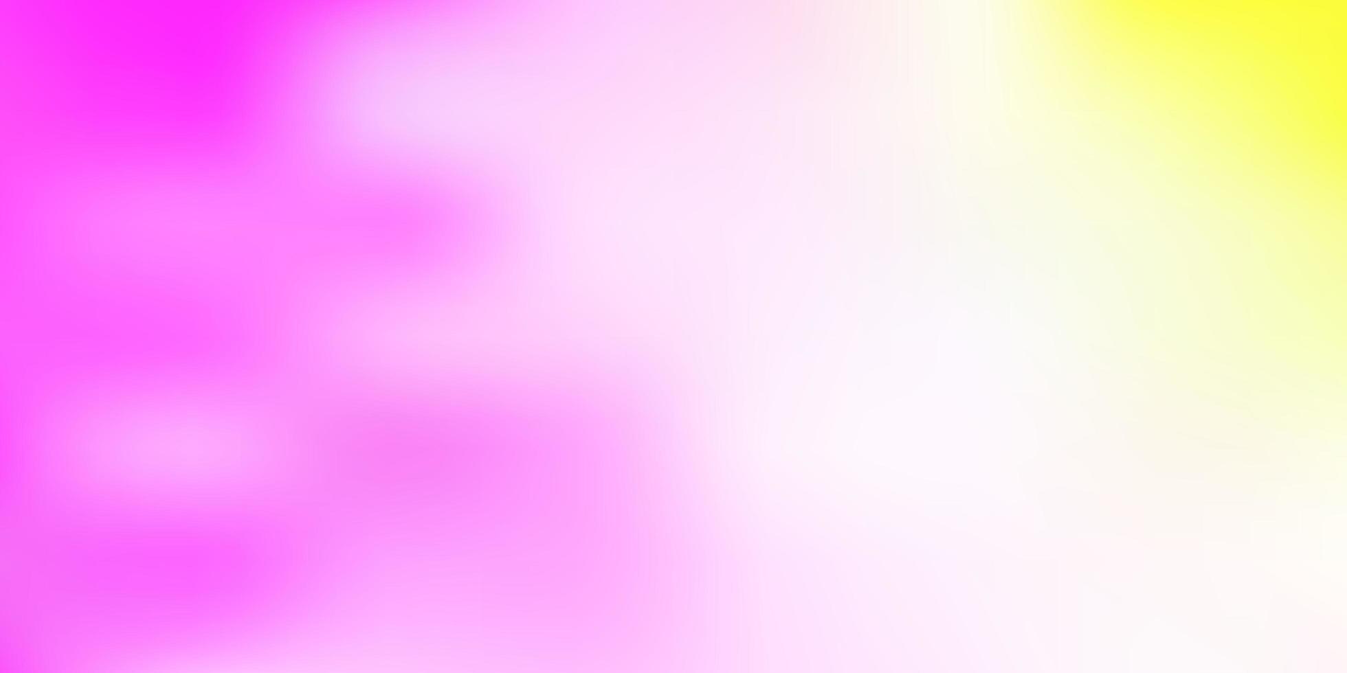 textura de desenfoque degradado de vector rosa claro, amarillo.