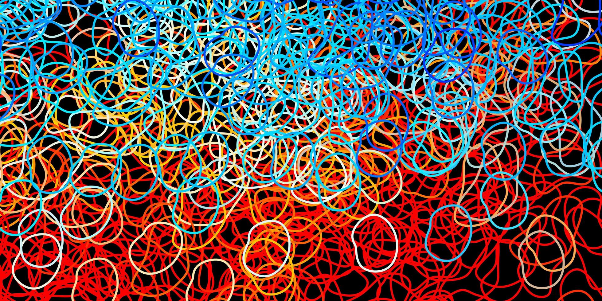 Dark blue, yellow vector pattern with abstract shapes. 2750732 Vector