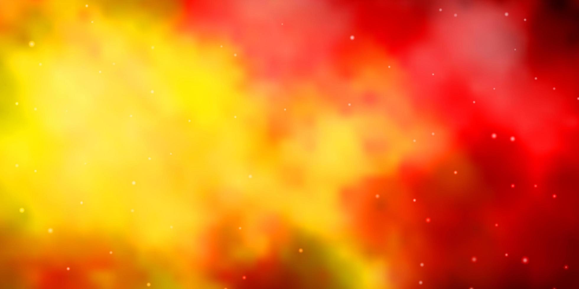 Light Orange vector layout with bright stars. Colorful illustration in abstract style with gradient stars. Pattern for wrapping gifts.