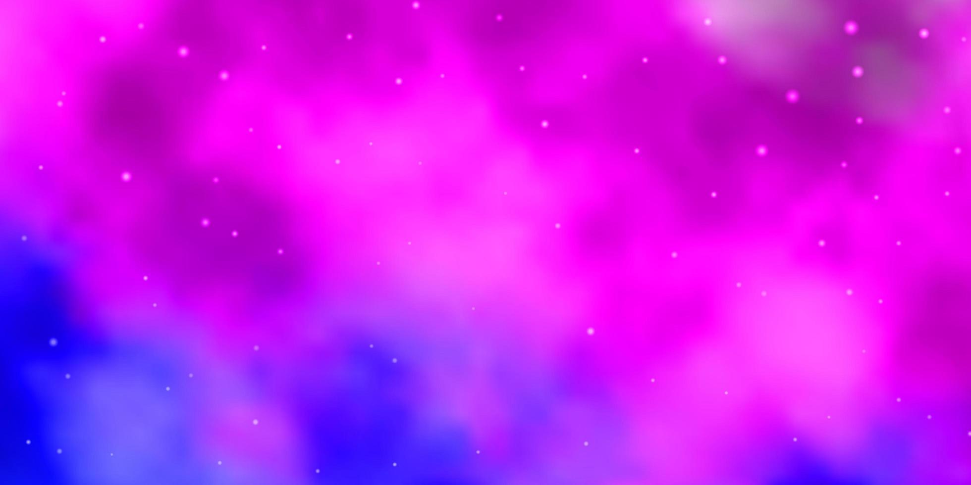 textura de vector de color rosa claro, azul con hermosas estrellas. Ilustración colorida con estrellas de degradado abstracto. mejor diseño para su anuncio, cartel, banner.