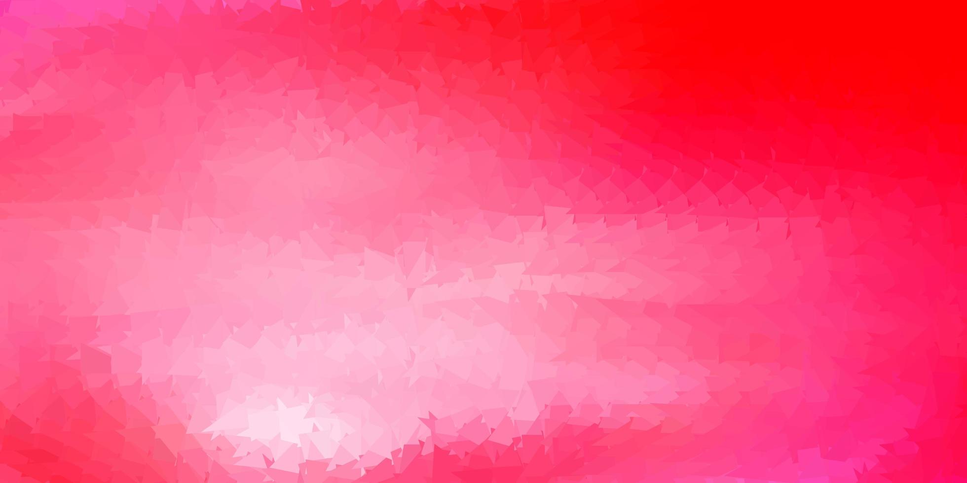 patrón poligonal de vector rosa claro.