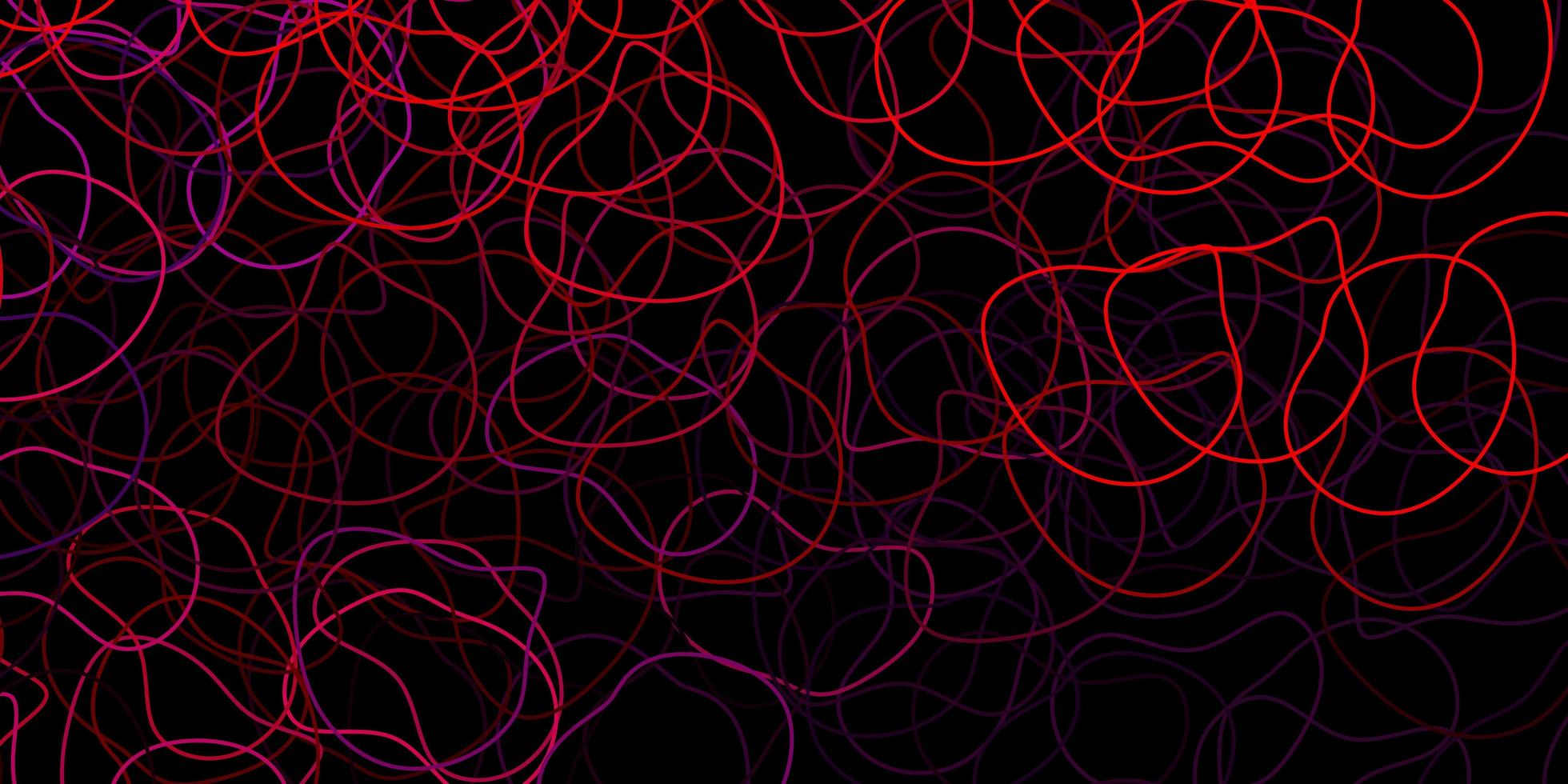 Dark pink, red vector background with random forms.