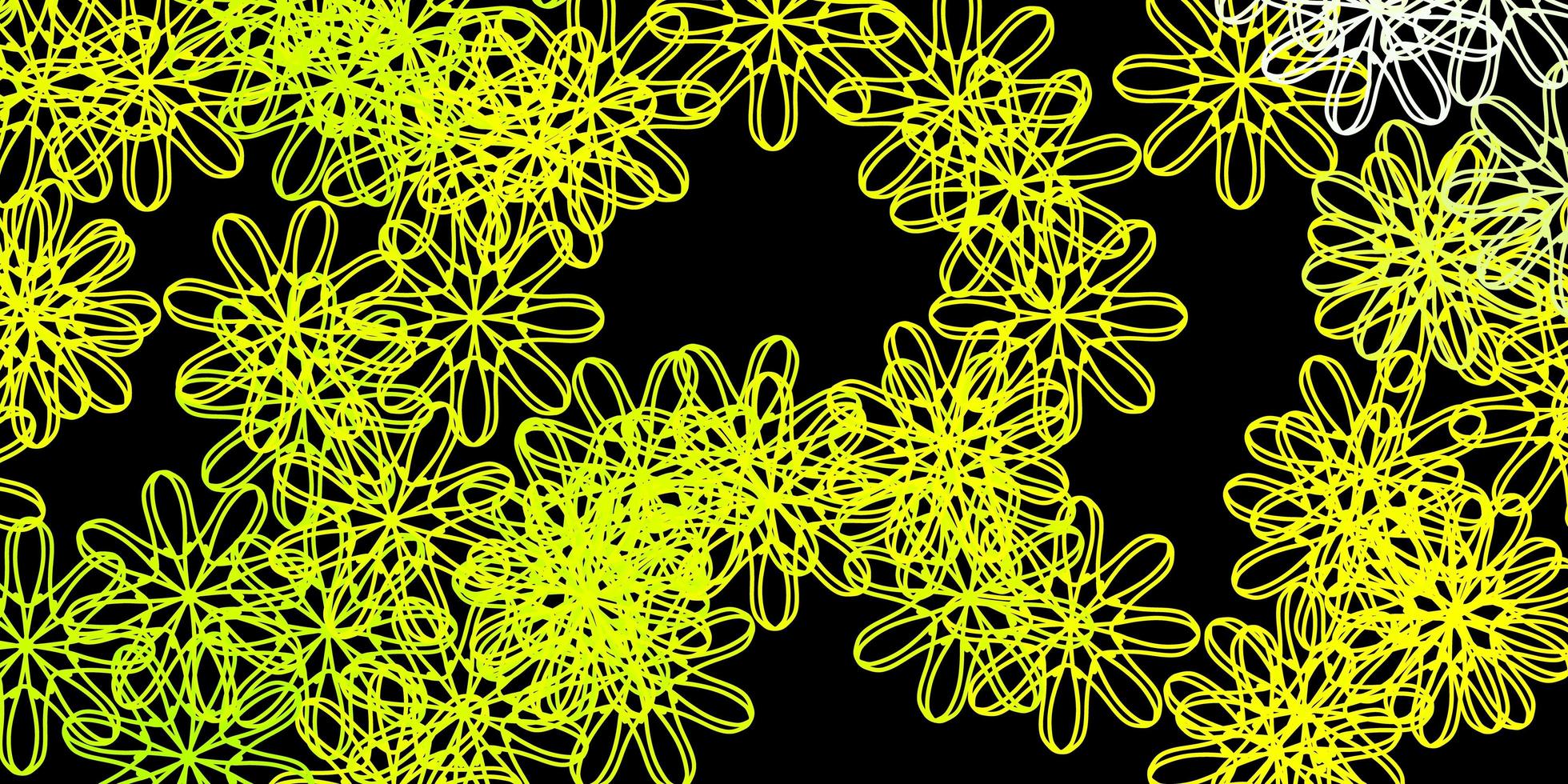 Dark Green, Yellow vector pattern with abstract shapes.